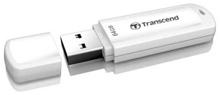 Флеш-память Transcend JetFlash 730 64 Gb USB 3.0 белая