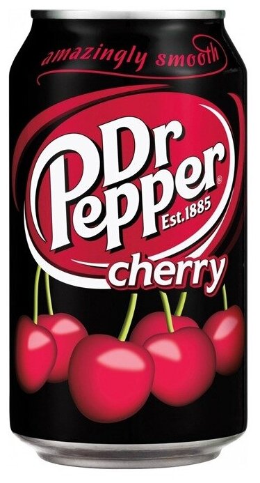 Газированный напиток Dr Pepper Cherry со вкусом вишни (Польша), 330 мл (6 шт) - фотография № 2