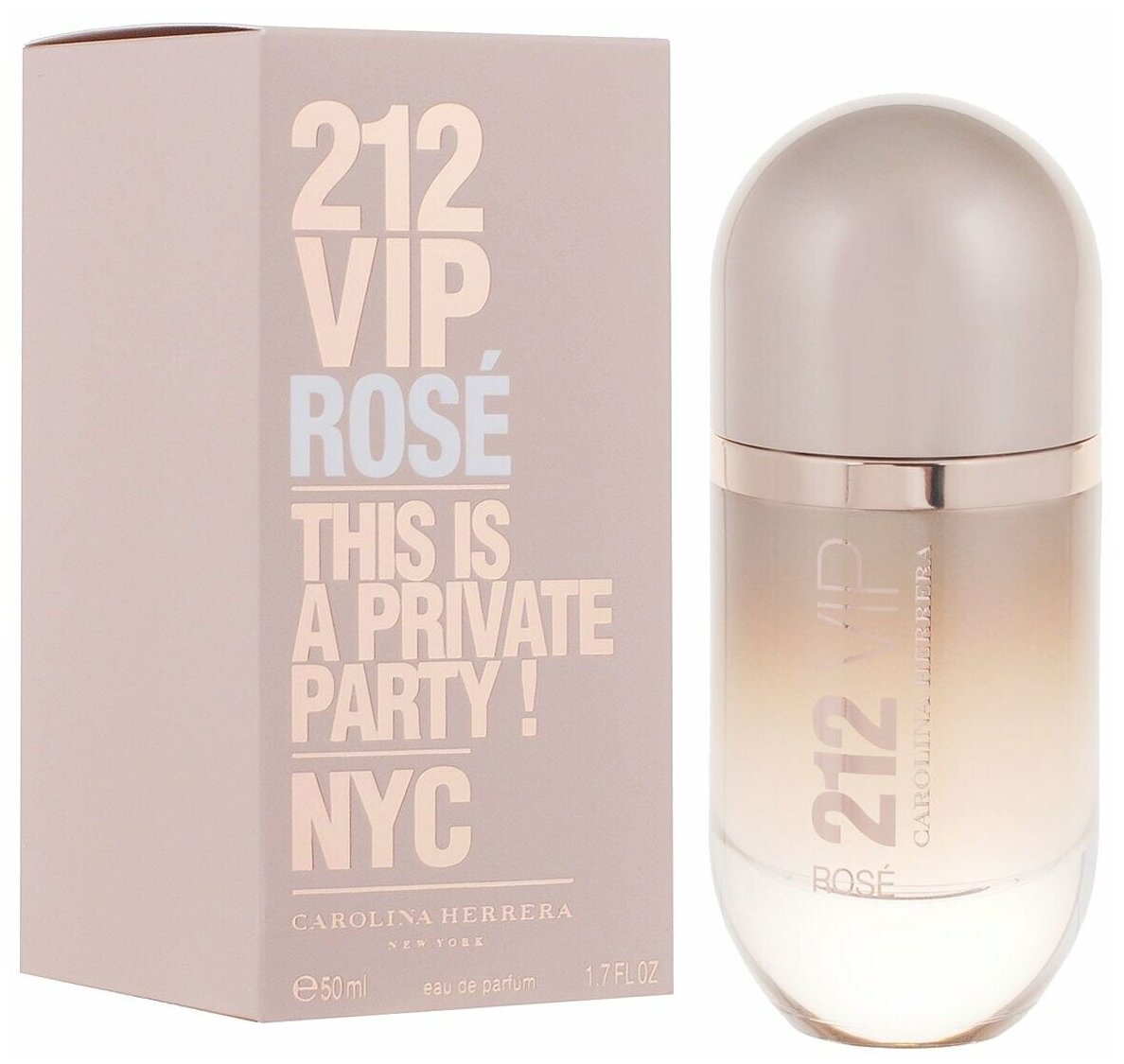 CAROLINA HERRERA парфюмерная вода 212 VIP Rose, 50 мл