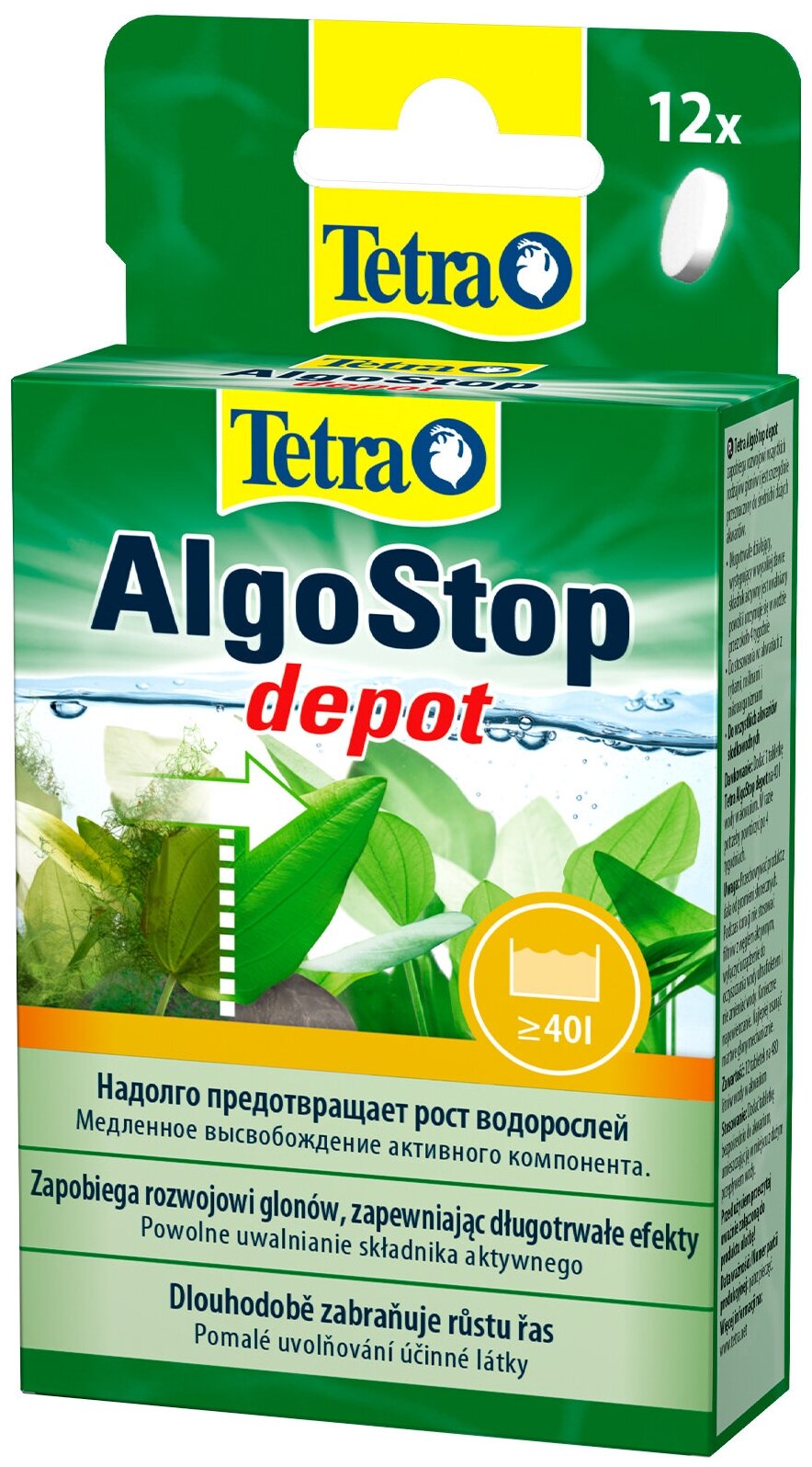 Средство Tetra AlgoStop Depot против водорослей длительного действия 12 таб