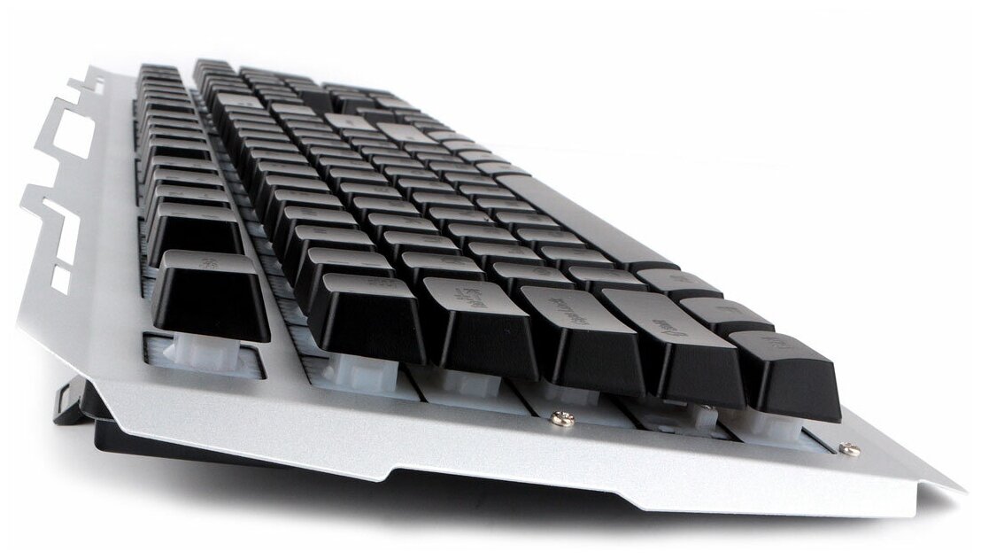 Клавиатура Гарнизон игровая, металл, подсв RAINBOW,USB,черн/сер,антифантом кл-ши,каб 1,5м - фото №8