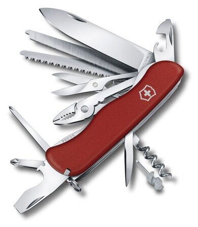 Нож Victorinox WorkChamp 111 мм, 21 функция, красный