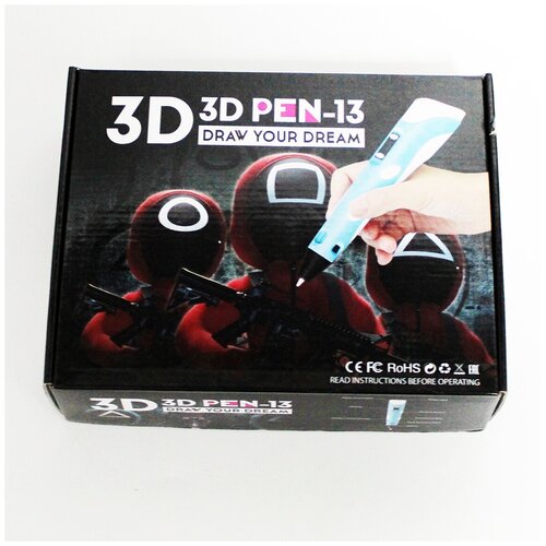 3d-ручка с инструкцией (Цвет: Голубой) / ABS PLA пластик / 3D ручка 3DPEN-4 арт 4