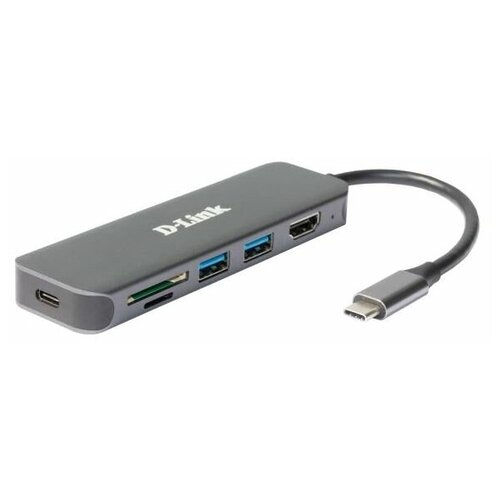 Концентратор usb D-Link DUB-2327A1A USB-C Docking Station 2xUSB30 USB-CPD30 HDMI SDmicroSD Card Reader 351300₽