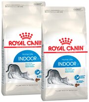 ROYAL CANIN INDOOR 27 для взрослых кошек живущих дома (0,4 + 0,4 кг)