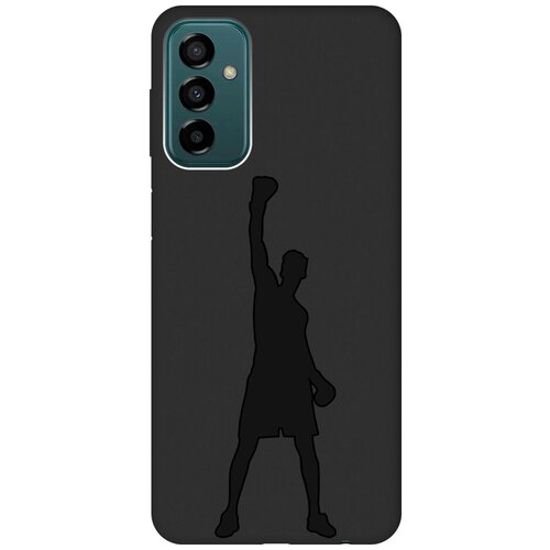 Матовый чехол Boxing для Samsung Galaxy M23 5G / Самсунг М23 5г с 3D эффектом черный матовый чехол e mc2 для samsung galaxy m23 5g самсунг м23 5г с 3d эффектом черный