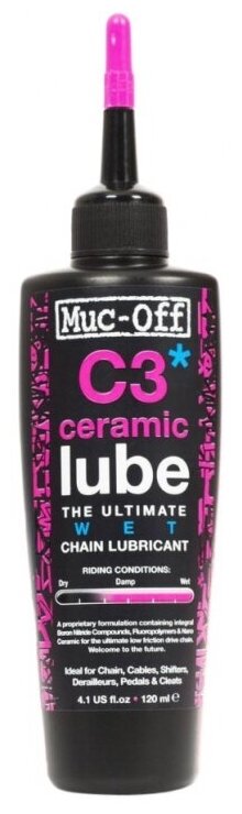 MUC-OFF Керамическая смазка C3 Wet Ceramic Lube 120ml