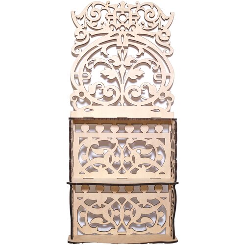 Полка деревянная резная для икон 