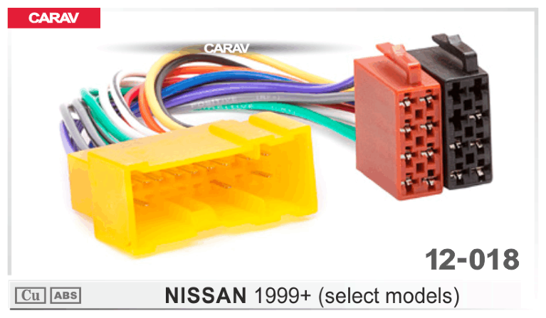 Carav 12-018 I ISO-переходник NISSAN 1999+ (выборочн. модели)