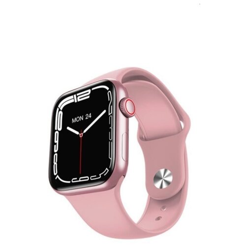 Умные смарт часы 7 Серии 7 Поколения Smart Watch 7 Series с удобной беспроводной зарядкой 45 mm Розовые 189900₽