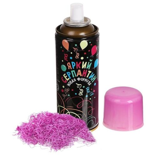 Спрей Серпантин 250 мл цвет розовый 371₽