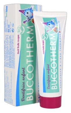 Зубная паста Buccotherm для детей 3+ вкус лесные ягоды с термальной родниковой водой, 50 мл
