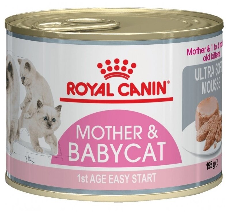 Влажный корм Royal Canin Mother & Babycat (Babycat Instinctive canned) 12 шт. х 195 г (мусс) - фотография № 5