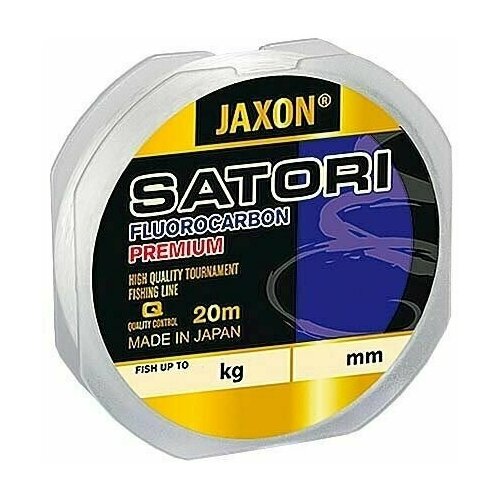 флюорокарбоновая леска jaxon satori fluorocarbon carp 0 60mm 20m Леска флюорокарбоновая Jaxon Satori fluorocarbon 20 m 0.40 mm