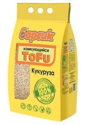 Барсик Комкующийся наполнитель TOFU Кукурузный 15 л 7,8 кг 58893 (2 шт)