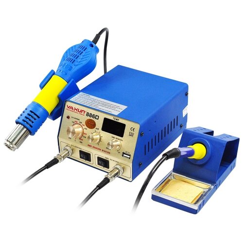 Паяльная станция Ya Xun 886D 500 Вт синий 570000₽