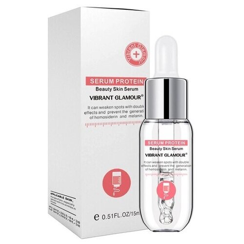 VIBRANT GLAMOUR Сыворотка для красоты кожи 15 мл / Сывороточный белок Serum Protein Beauty Skin Serum 15 ml