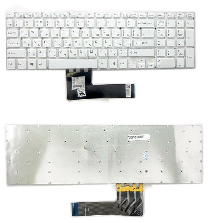 Клавиатура MP-12Q23SU-920 для Sony Vaio Fit 15, FIT15, SVF15, SVF152, 149240761LA, 9Z.NAEBQ.01E, AEH9KL001103A