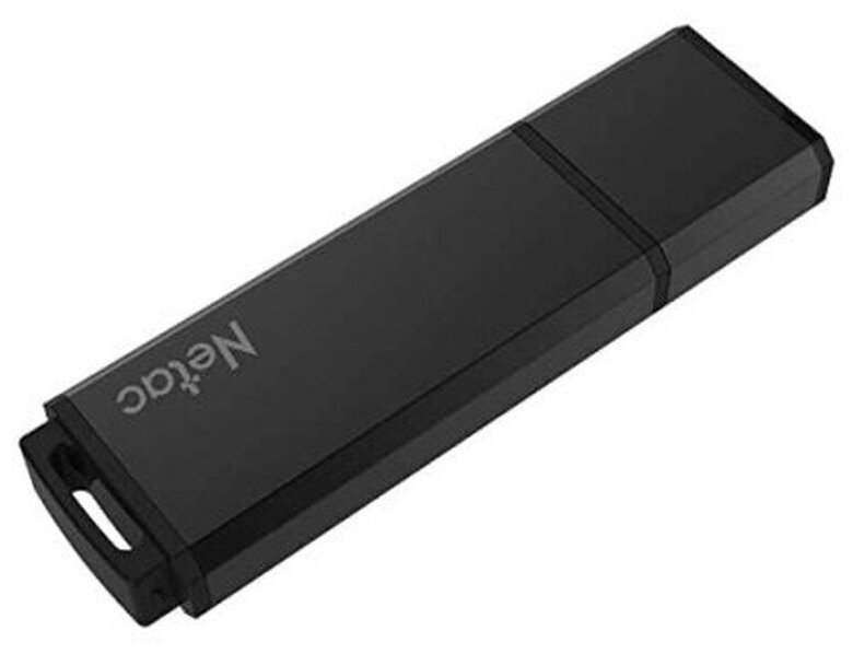 Накопитель USB 2.0 64Гб Netac U351 (NT03U351N-064G-20BK), черный