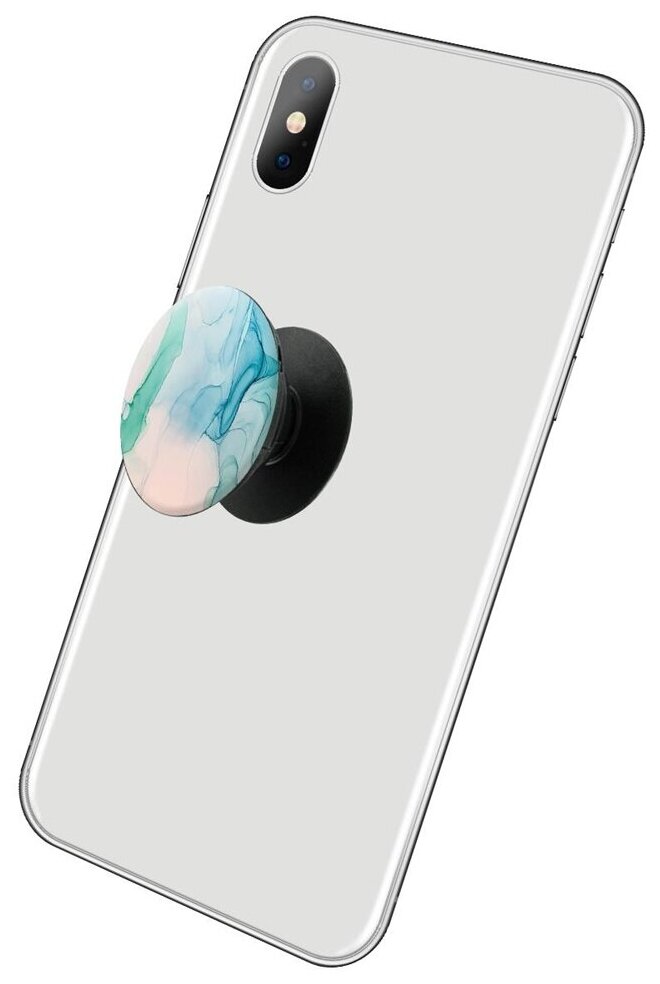 Пластмассовый держатель Krutoff для телефона Попсокет popsocket / подставка для телефона / держатель для телефона / Абстракт разводы