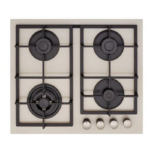 Газовая варочная панель MACBI MBH 641 WFEI Beige бежевый чугунные решётки металл эмаль турбо конфорка 1110000₽