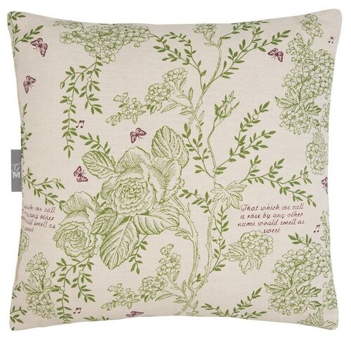 Подушка декоративная Shakespeare, листья, зеленый; размер: 40 х 40