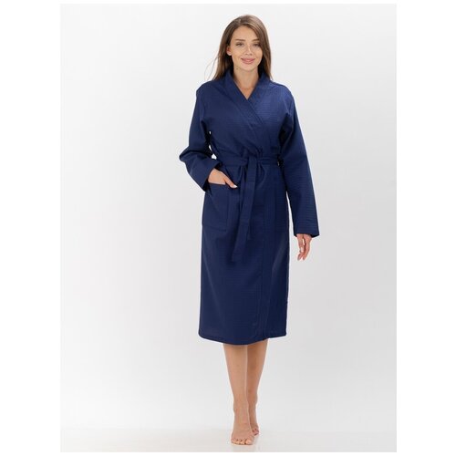 фото Халат вафельный универсальный баклажан р.52 ивстиль тек