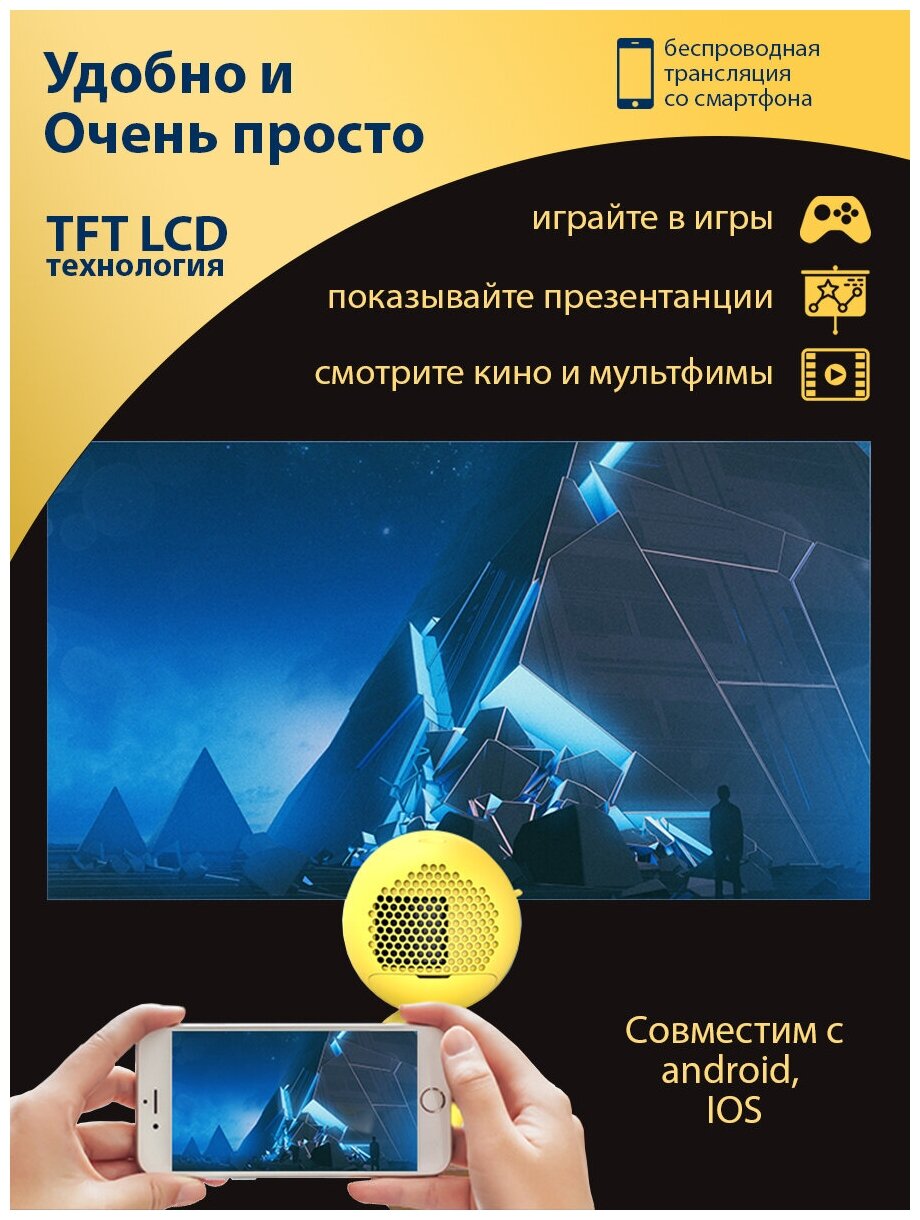 Мини проектор YG220