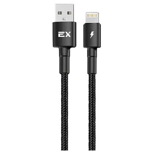 Аксессуар Exployd Rash USB - Lightning 2A 1m Black Nylon EX-K-1156 аксессуар exployd flow usb lightning 2 4a 1m nylon white ex k 1292