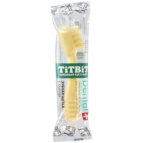 Титбит ДЕНТАЛ+ Зубная щетка с сыром для собак маленьких пород титбит дентал зубная щетка с сыром для собак маленьких пород уп 35шт