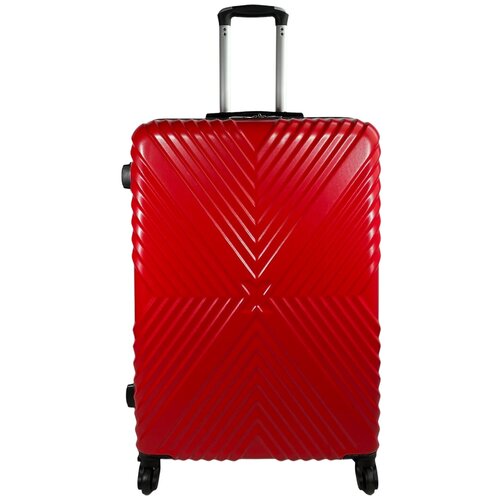 Чемодан – большой (размер L) 95 л, 73x48x27 см, съемные колеса , цвет красный