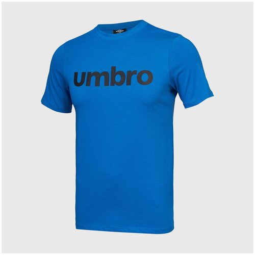 Футболка хлопковая Umbro Linear Logo Graphic Tee 65551U-KM8, р-р L, Синий