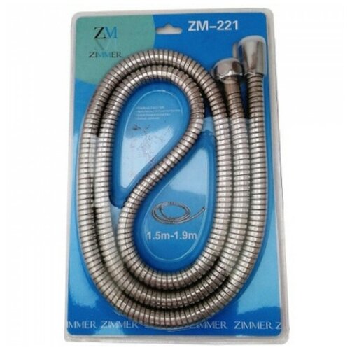 Шланг для душа Zimmer ZM-221 серебристый 190 см шланг для душа zimmer zm 221 серебристый 190 см