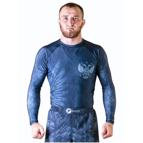 Рашгард для MMA Rusco Sport BLACK HERB, взрослый (M)