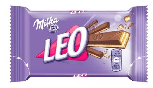 Вафли шоколадные Milka Leo (Милка Лео) - 33,3 гр - 4 шт. (Германия). - фотография № 2
