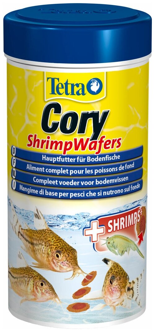 TETRA CORY SHRIMP WAFERS корм чипсы для донных рыб (100 мл)