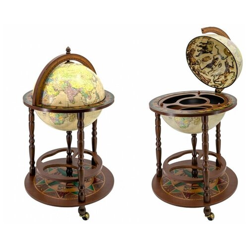 Глобус-бар напольный с картой на русском языке Zoffoli Глобус-бар напольный с картой на русском языке