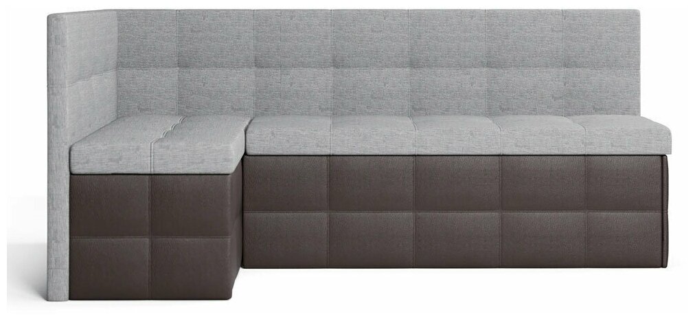 Кухонный угловой диван-кровать Домино, механизм Выкатной, 178х104х78 см, кухонный уголок, ППУ, ящик для белья, без подлокотников