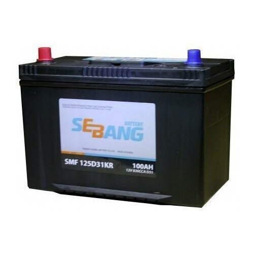 SEBANG Аккумулятор 125D31R 100 А. ч Азия, прямая полярность