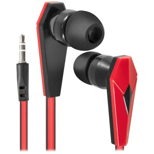 Наушники-вкладыши Defender Trendy 704 11м черный красный 224999 29700₽