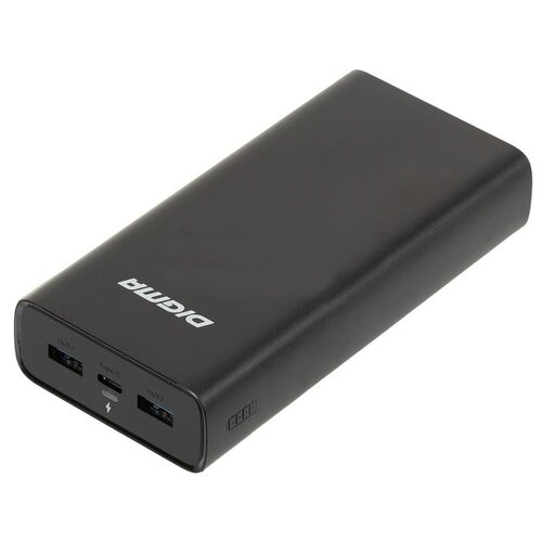 Мобильный аккумулятор Digma DGPQ20D 20000mAh 3A QC PD 225W беспроводная зарядка черный DGPQ20D22PBK 328500₽