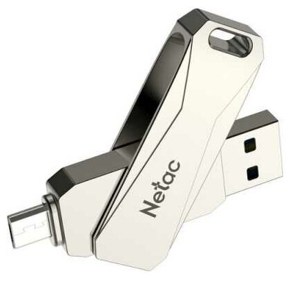Флеш Диск Netac U381 USB3.0+MicroUSB Dual Flash Drive 128GB