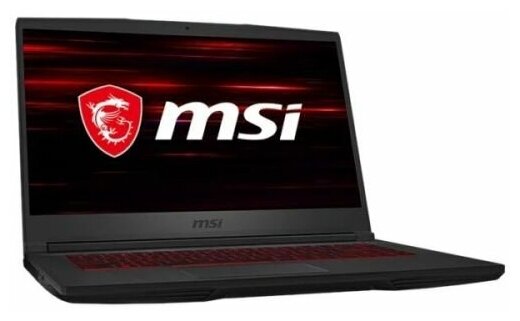 Ноутбук MSI GF63 Thin 11UC-290X 9S7-16R612-290 i5 11400H8GB256GB SSDRTX 3050 4GB156 FHDDOSчерный