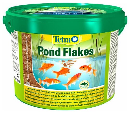 Tetra Pond Flakes корм для прудовых рыб в хлопьях, 1 л - фотография № 3