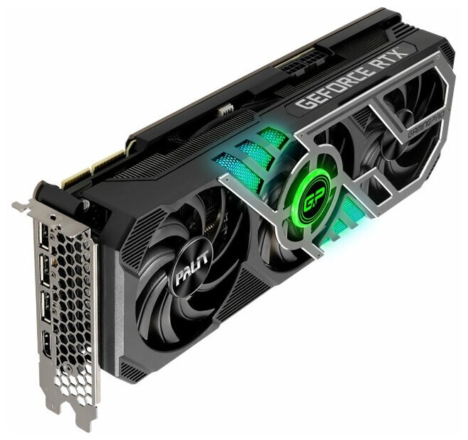 Видеокарта Palit GeForce RTX 3090 GamingPro 24G 1395Mhz PCI-E 4.0 24576Mb 19500Mhz 384 bit HDMI 3xDP NED3090019SB-132BA