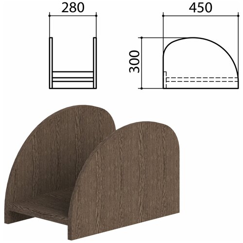 Подставка под системный блок Канц цвет венге 3070₽