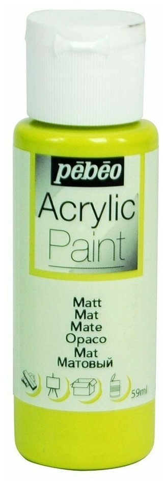 Краски акриловые PEBEO Acrylic Paint декоративная матовая 59 мл 097836 анисовый