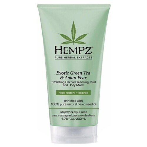 HEMPZ Маска-глина отшелушивающая / Exotic Green Tea  & Asian Pear Exfoliating Cleansing Mud  & Mask 200 мл