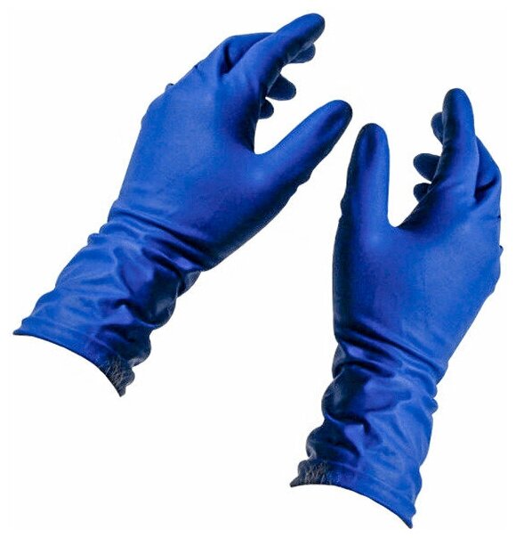 Одноразовые перчатки Benovy повышенной прочности размер S M L. Перчатки латексные сверхпрочные для защиты кожи рук от загрязнений. - фотография № 2