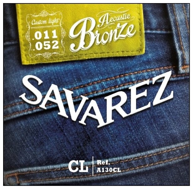 Savarez A130cl - струны для акустической гитары (11,15,22,32,415,52), бронза, легкие